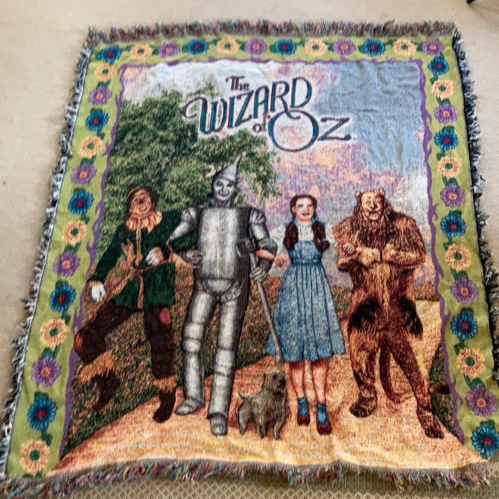 Vintage wizard of oz blanket